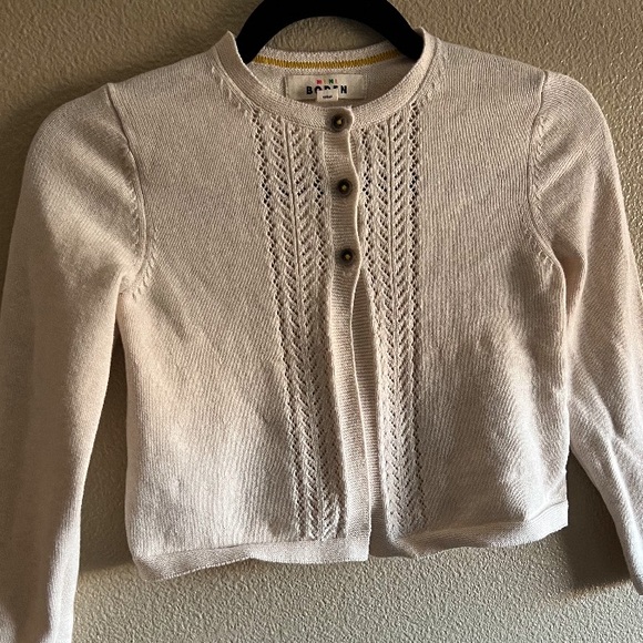 Boden Mini Off Cream Knit Cardigan Sweater size 6-7 yrs - Picture 2 of 8